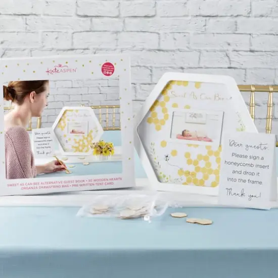 Kate Aspen&reg; Sweet As Can Bee Baby Shower Guest Book {3}