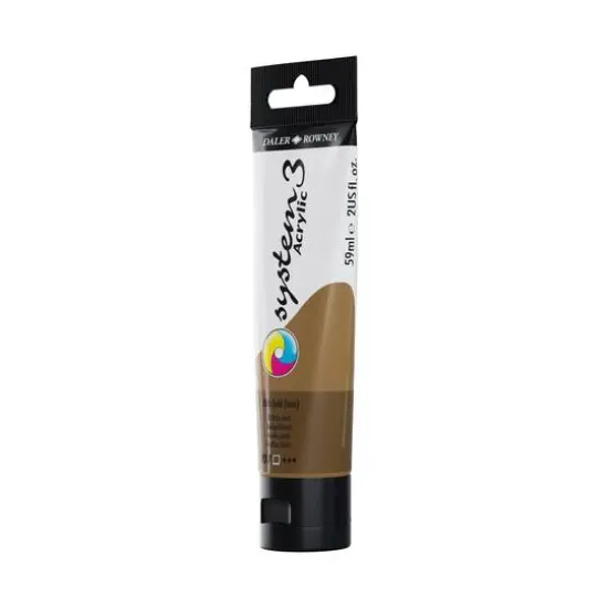 Daler-Rowney&reg; Original System 3 Acrylic Paint, 59mL 707 Rich Gold Imitation {5}