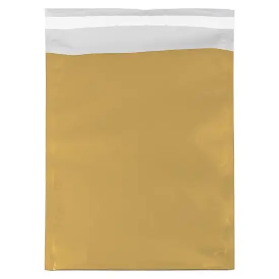 JAM Paper 10" x 13" Open End Foil Envelopes, 25ct. Gold {1}