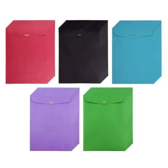 JAM Paper 9" x 12" Assorted Open End Catalog with Clasp Envelopes, 50ct. {4}