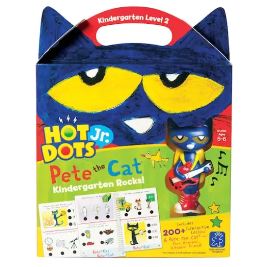 Educational Insights Hot Dots Jr. Pete the Cat Kindergarten Rocks! Set with Pete Pen {1}