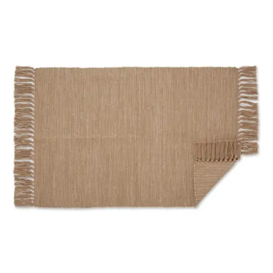 DII&reg; 2-Tone Ribbed Rug, 2ft. x 3ft. Stone/Off White {6}