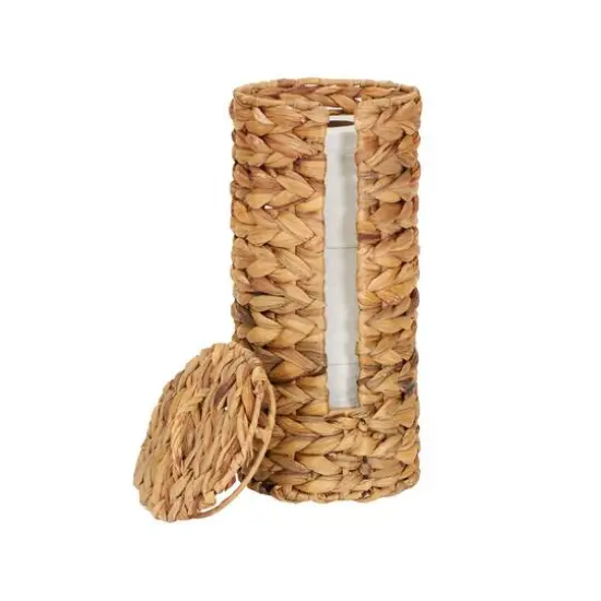 Household Essentials Wicker Toilet Paper Roll Holder {8}