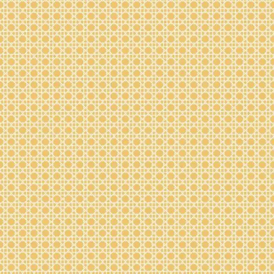 RoomMates Caning Peel & Stick Wallpaper Yellow {1}