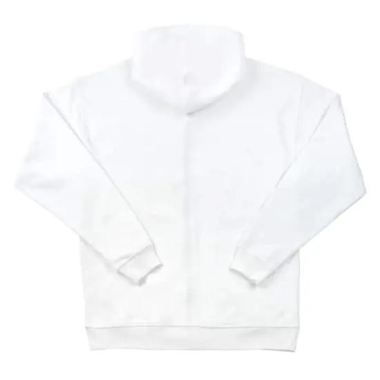 Unisex Adult Full Zip Hooded Sweatshirt by Make Market&reg; White {3}