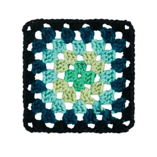 Red Heart&reg; All in One&trade; Granny Square&trade; Yarn Black - Cyber Leaf {4}
