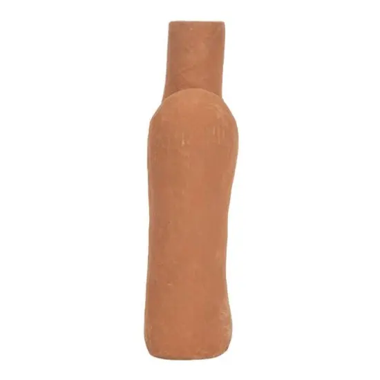 Hello Honey&reg; 14" Modern Abstract Decorative Paper Mache Vase Terra Cotta {8}