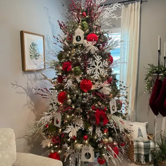 Gray Distressed Finish Artificial Crafting Display Tree Trunk {5}