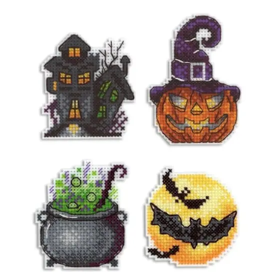 MP Studia Funny Spookiness Plastic Canvas Counted Cross Stitch Kit {1}