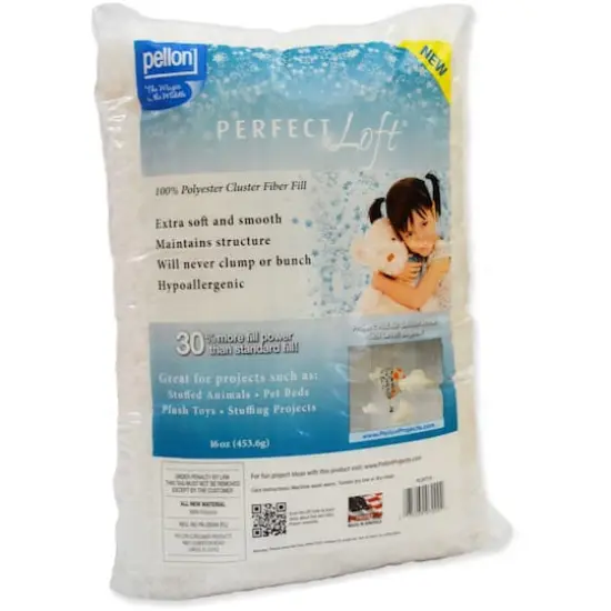 Pellon&reg; Perfect Loft&reg; White Cluster Fiber Fill, 16oz. {1}