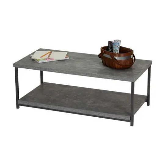 Household Essentials 39" Jamestown Coffee Table Gray {7}