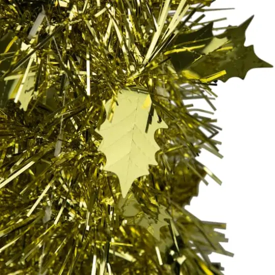 4 ft. Unlit Gold Tinsel Pop-Up Artificial Christmas Tree {4}