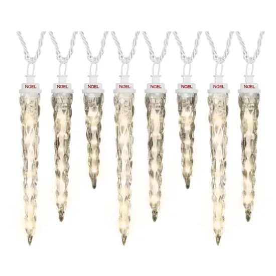 8ct. Classic White Shooting Star&reg; Icicle LED String Lights {1}