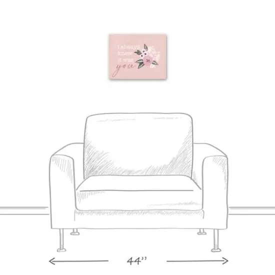 I Always Knew it Was You Canvas Wall Art {6}