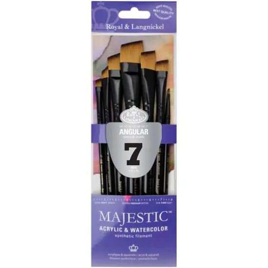 Royal Langnickel Majestic Angular Brush Set, 7ct. {1}