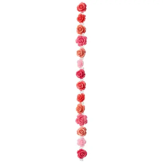 Pink Mix Reconstituted Stone Rose Beads, 10mm by Bead Landing&trade; {4}