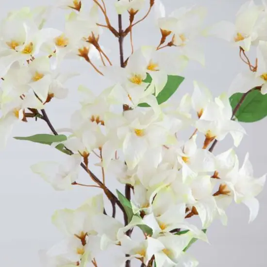47" White Bougainvillea Flower Stems, 3ct. {6}