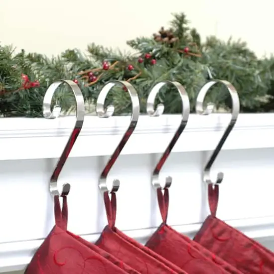 Haute Decor Stocking Scroll&reg; Silver Stocking Holders, 4ct. {3}