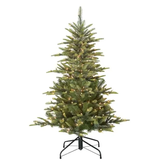 4.5ft. Pre-Lit Aspen Fir Artificial Christmas Tree, Clear Lights {1}