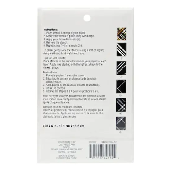 Plaid Layering Stencils by Recollections&trade; {4}