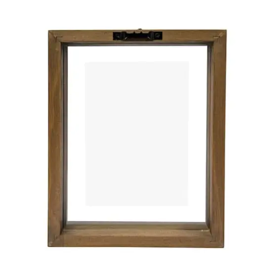 Expressions&trade; Brown Linear Wood Float Frame by Studio D&eacute;cor&reg; {5}
