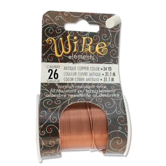 The Beadsmith&reg; Wire&trade; Elements 26 Gauge Tarnish-Resistant Wire Copper {2}