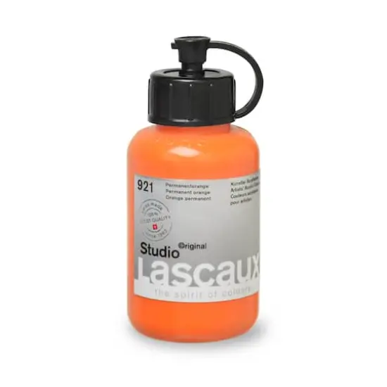 Lascaux Studio Acrylic Paint, 85mL 921 Permanent Orange {4}