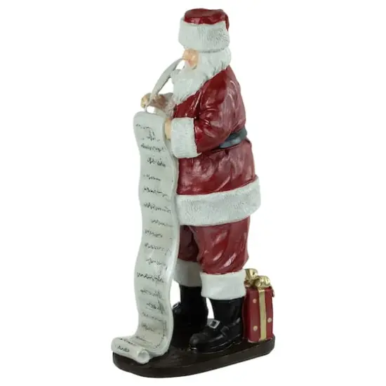 14" Santa Claus with Naughty or Nice List Christmas Figure {4}