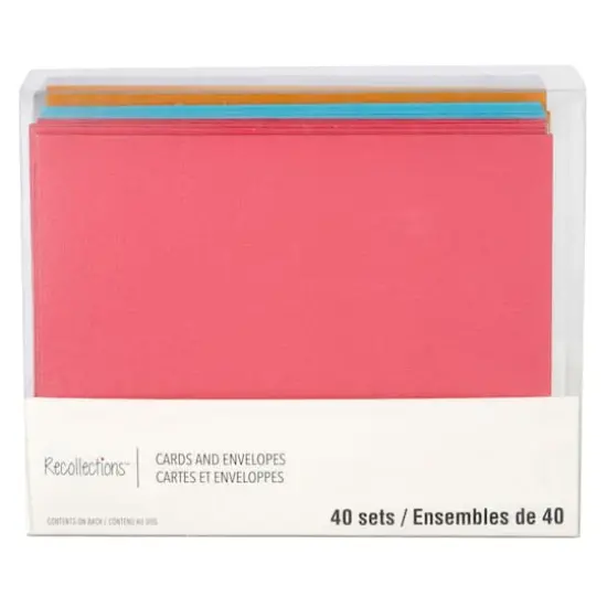 Solid Rainbow Cards & Envelopes by Recollections&trade;, 4.25" x 5.5" {1}