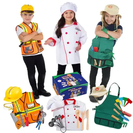 Bintiva Dress Up & Drama Play Helping at Home Costume Trunk Set {1}