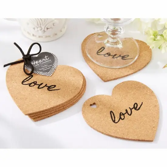 Kate Aspen&reg; Heart Cork Coaster Set, 6 Sets {3}