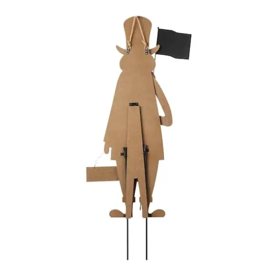 Glitzhome&reg; 36" Wood Patriotic Uncle Sam Yard Stake D&eacute;cor {9}