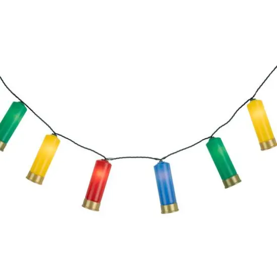 10ct. Multicolor Shotgun Shell Novelty Christmas String Lights {8}
