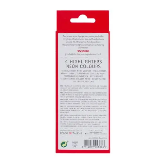 Bruynzeel Neon Colors 4 Highlighter Set {3}