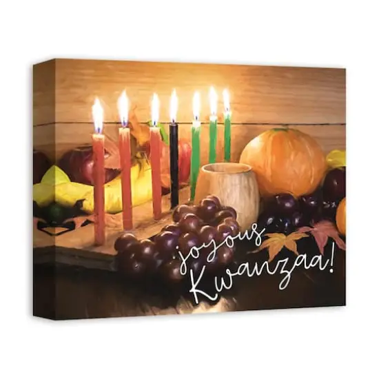Joyous Kwanzaa Still Life Canvas Wall Art {3}