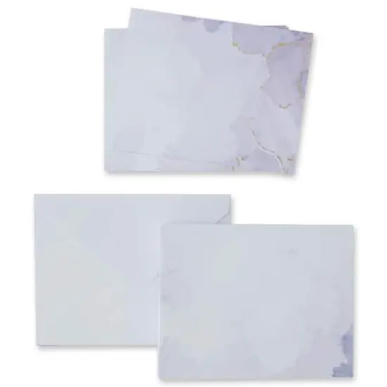 Gray Watercolor Flat Cards & Envelopes by Recollections&trade;, 4.25" x 5.5" {6}