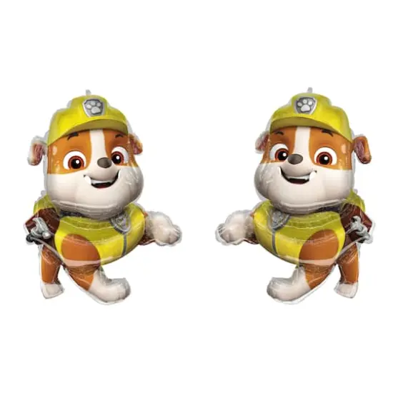 SuperShape&reg; 32" PAW Patrol&trade; Rubble Double-Sided Foil Balloon {1}