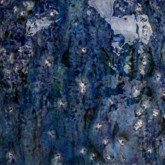 Hello Honey&reg; Navy Terra Cotta Vase Set with Crackle Glaze {6}