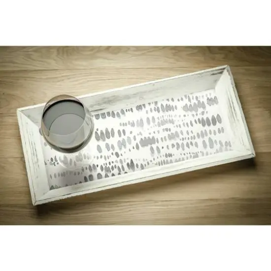 RoomMates Dotted Line Peel & Stick Wallpaper Gray and White {6}