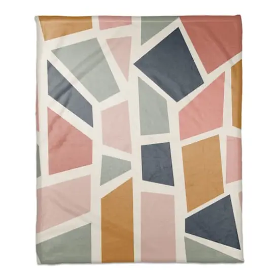 Glass Window 50" x 60" Coral Fleece Blanket {1}