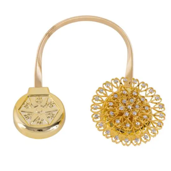 Simplify Gold Magnetic Curtain Tie Back {3}