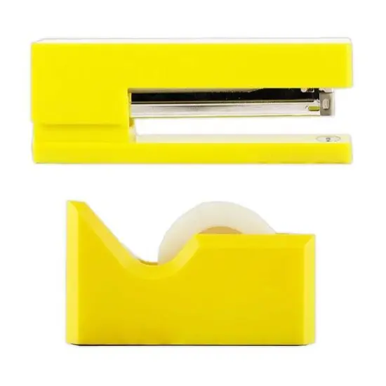 JAM Paper Stapler & Tape Dispenser Set Yellow {4}