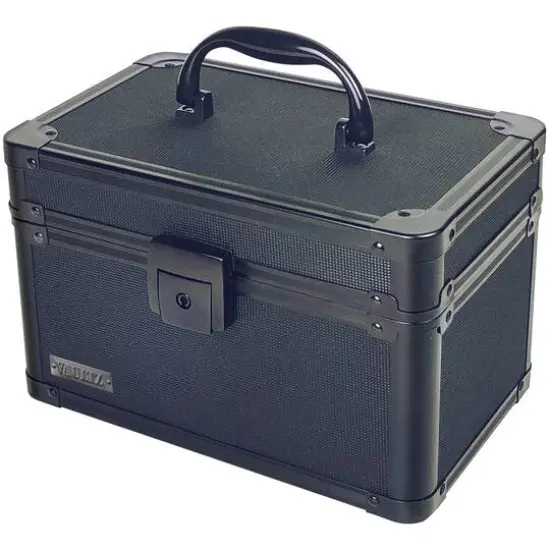 Vaultz Black Tactical Divided Storage Box {1}