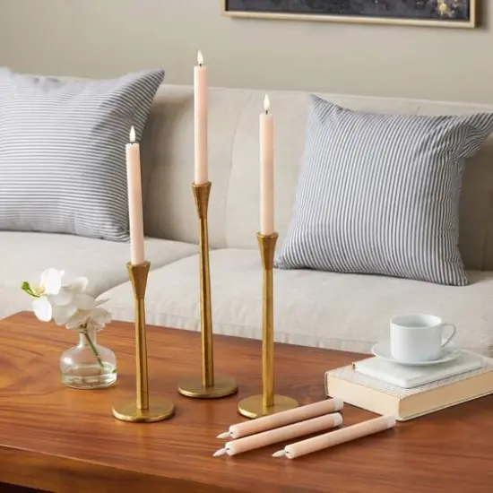 10" Flameless Wax Candles with Remote Control, 6ct. Pink {9}