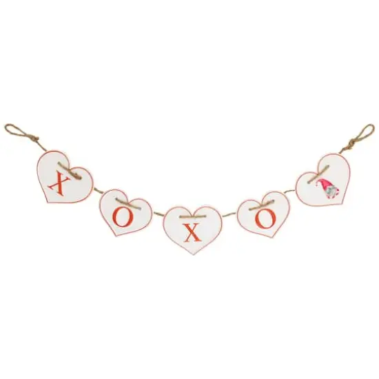 32" Valentine's Day Hearts "XOXO" Metal Banner {1}