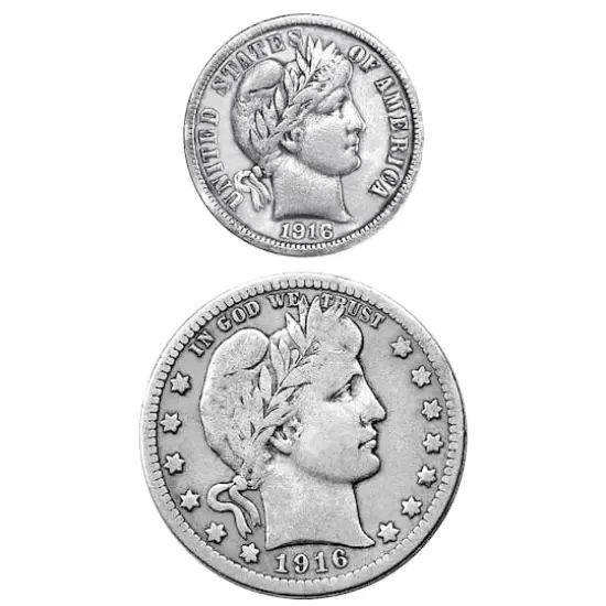 1916 Rare Historic Silver Coins {3}