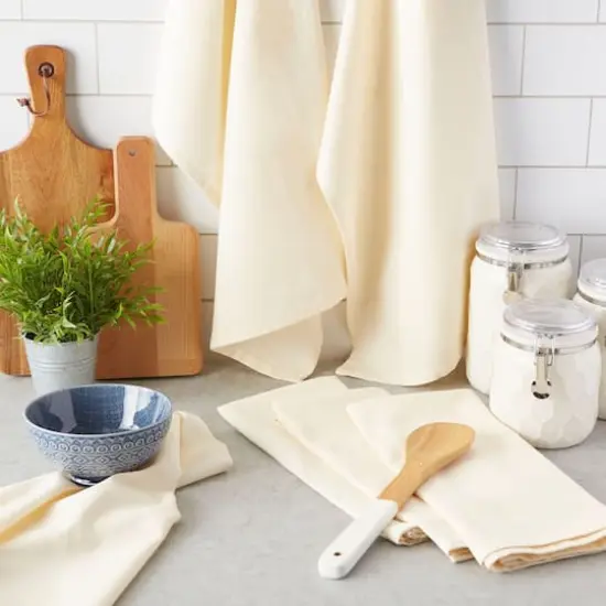 DII&reg; Natural Flat Woven Dishtowels, 6ct. {4}