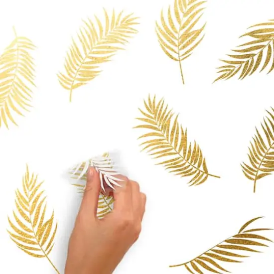 RoomMates Gold Palm Frond Peel & Stick Wall Decals {5}