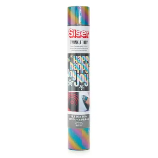 Siser&reg; Twinkle&trade; Heat Transfer Vinyl, 36" Rainbow {1}