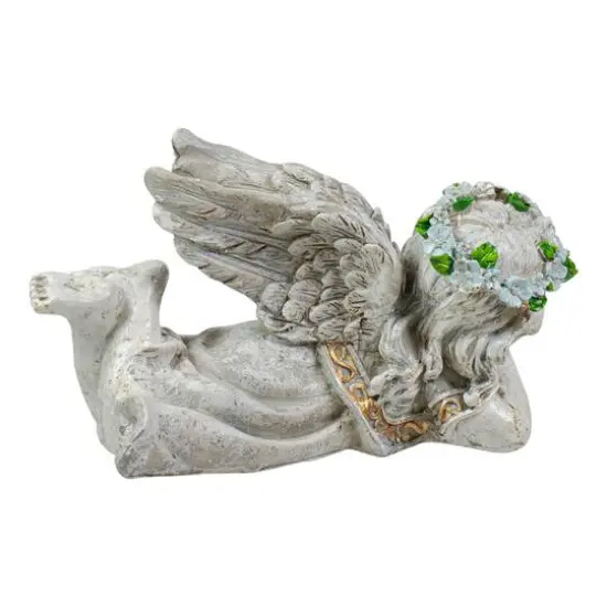 8" Daydreaming Angel Outdoor Patio Garden Statue {6}